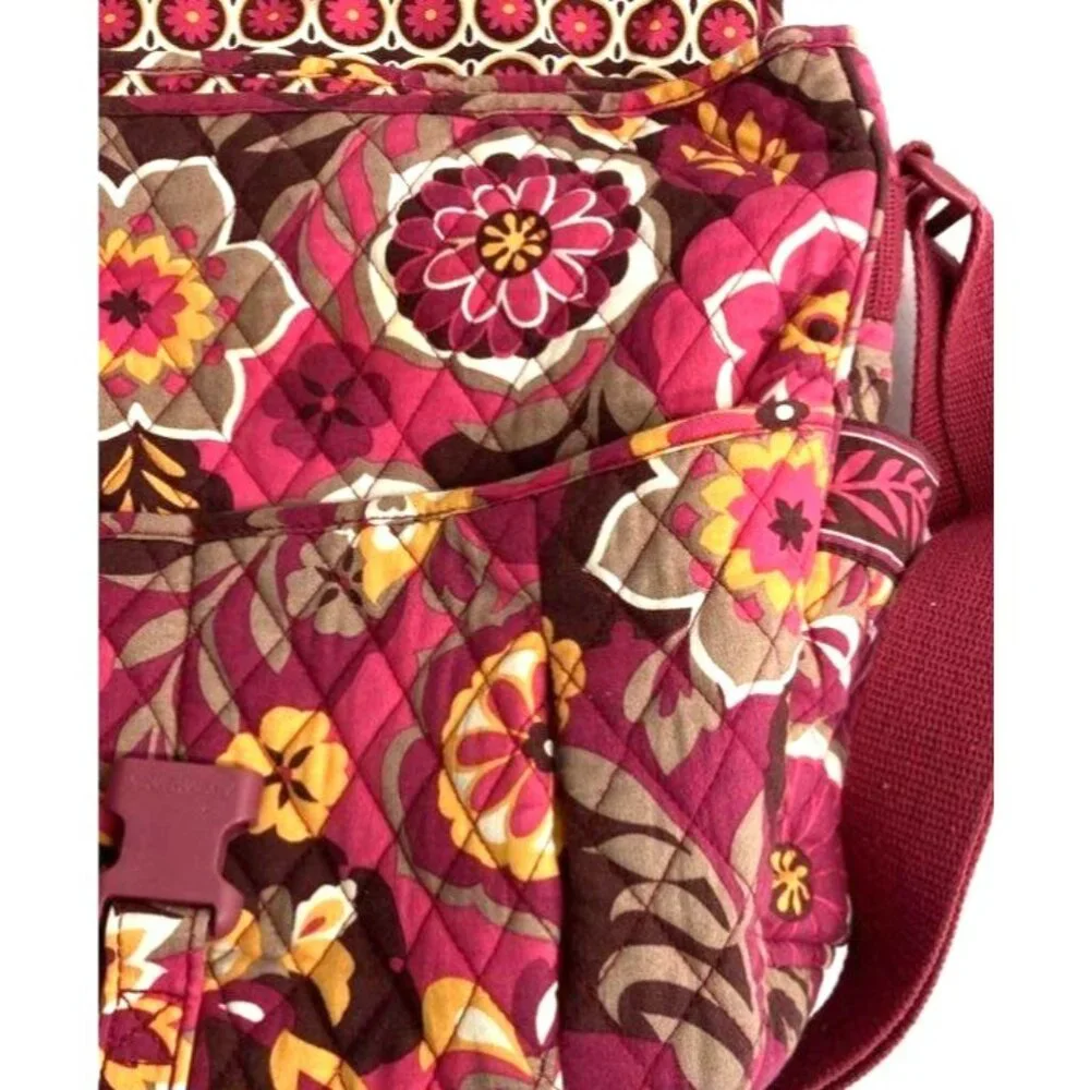 Vera Bradley Quilted‎ Laptop Floral Crossbody Bag